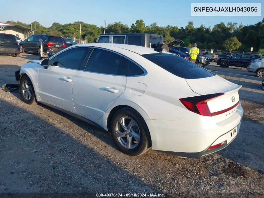 2020 Hyundai Sonata Se VIN: 5NPEG4JAXLH043056 Lot: 40376174