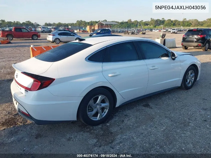 2020 Hyundai Sonata Se VIN: 5NPEG4JAXLH043056 Lot: 40376174