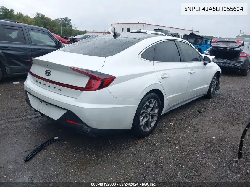 2020 Hyundai Sonata Sel VIN: 5NPEF4JA5LH055604 Lot: 40392808