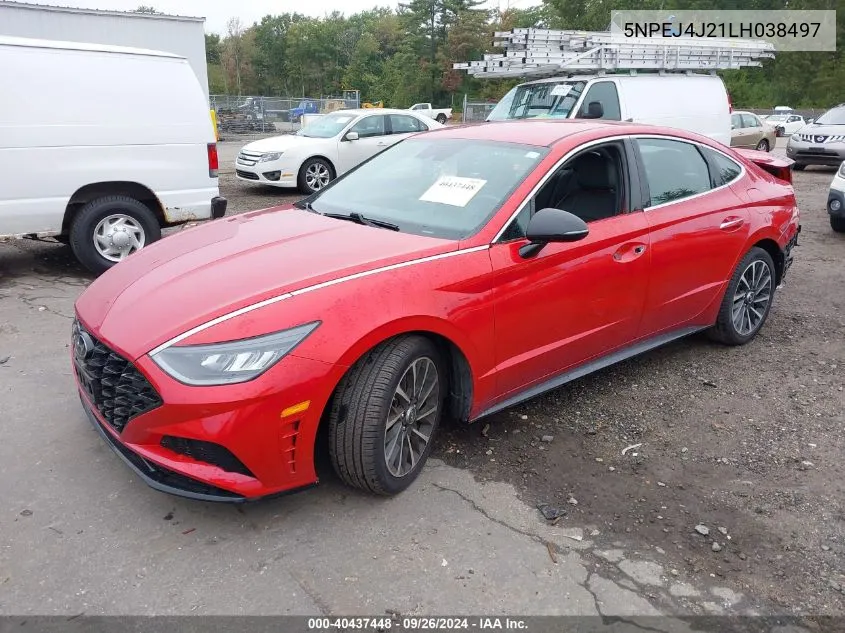 2020 Hyundai Sonata Sel Plus VIN: 5NPEJ4J21LH038497 Lot: 40437448