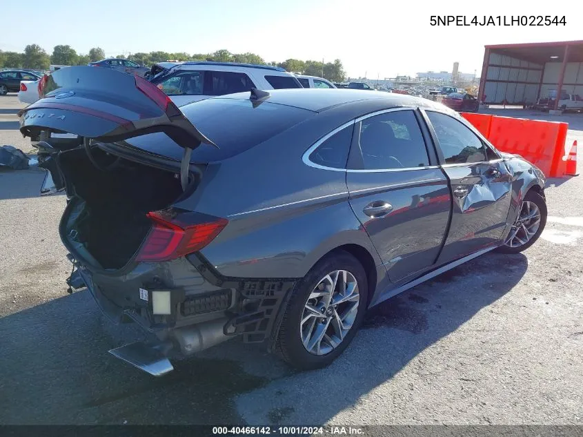 2020 Hyundai Sonata Sel VIN: 5NPEL4JA1LH022544 Lot: 40466142