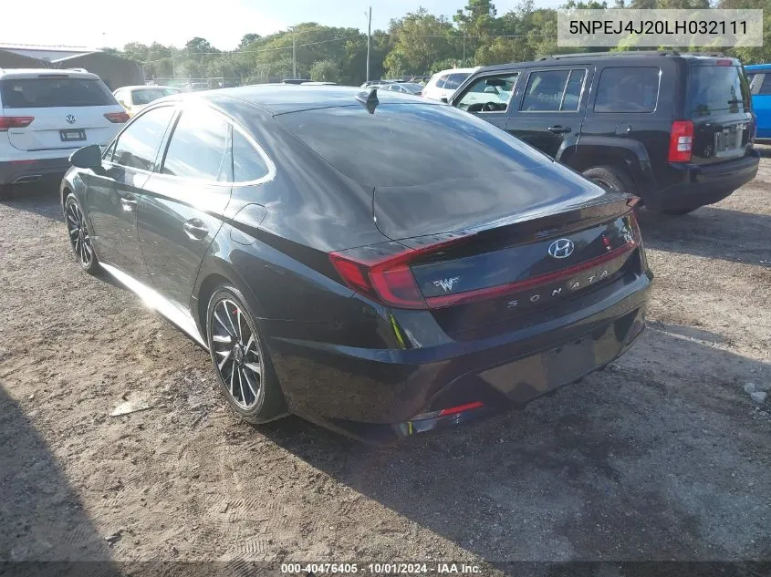 2020 Hyundai Sonata Sel Plus VIN: 5NPEJ4J20LH032111 Lot: 40476405