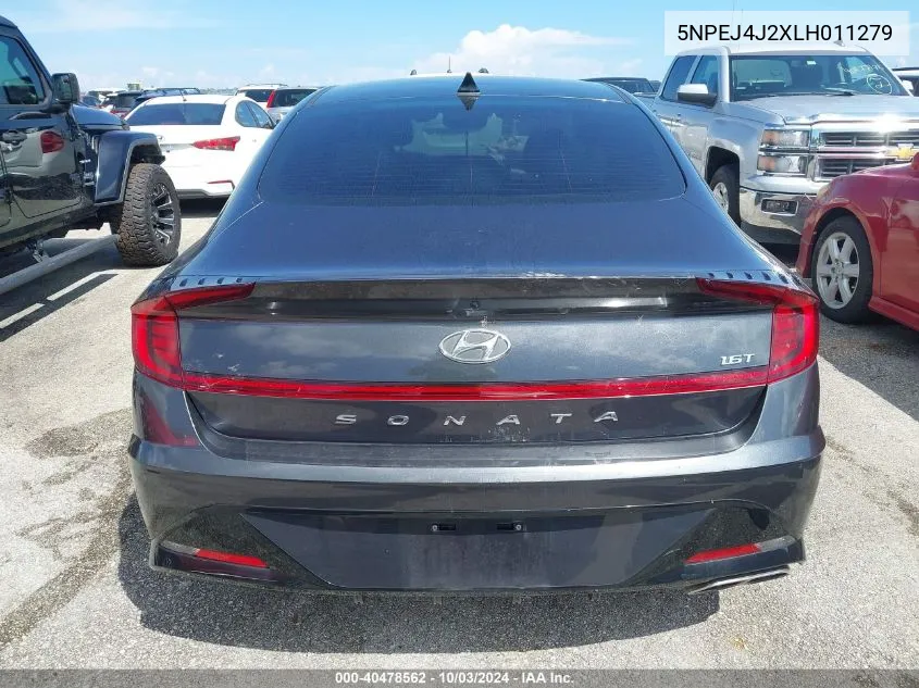 5NPEJ4J2XLH011279 2020 Hyundai Sonata Sel Plus