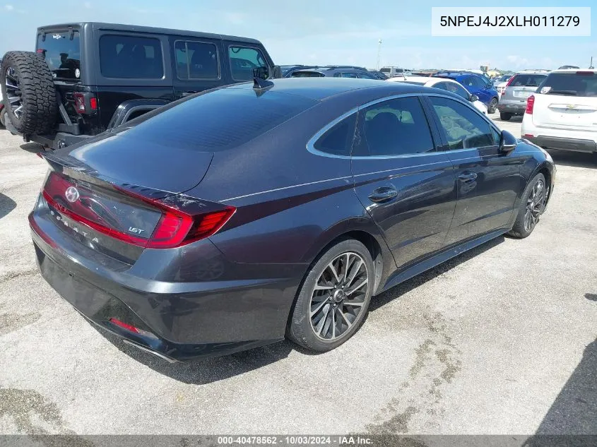 2020 Hyundai Sonata Sel Plus VIN: 5NPEJ4J2XLH011279 Lot: 40478562