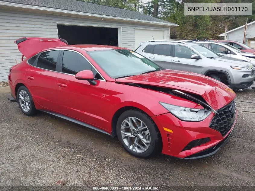 2020 Hyundai Sonata Sel VIN: 5NPEL4JA5LH061170 Lot: 40480931