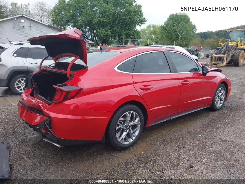 5NPEL4JA5LH061170 2020 Hyundai Sonata Sel