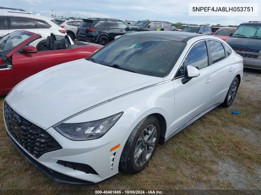 5NPEF4JA8LH053751 2020 Hyundai Sonata Sel