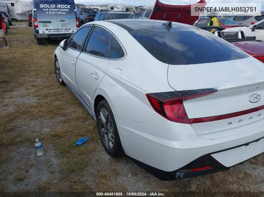 5NPEF4JA8LH053751 2020 Hyundai Sonata Sel