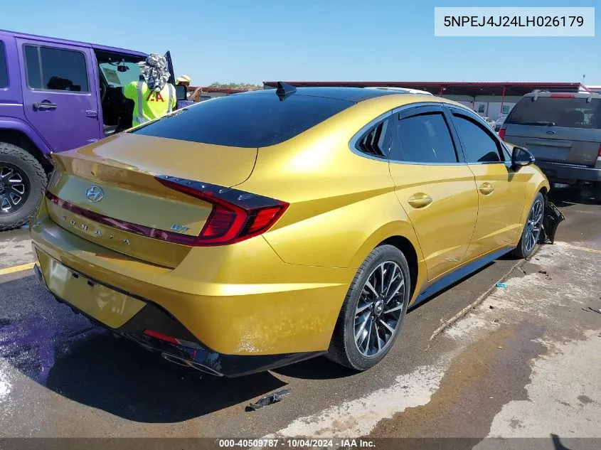 5NPEJ4J24LH026179 2020 Hyundai Sonata Sel Plus