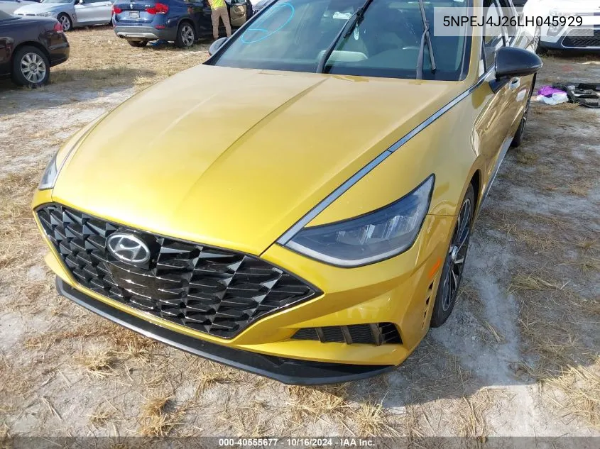 2020 Hyundai Sonata Sel Plus VIN: 5NPEJ4J26LH045929 Lot: 40555677