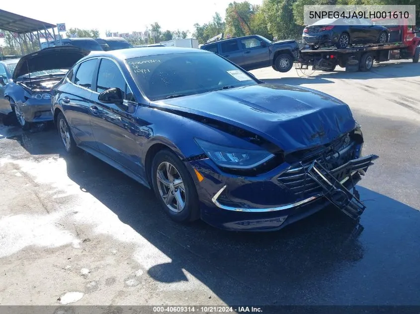 2020 Hyundai Sonata Se VIN: 5NPEG4JA9LH001610 Lot: 40609314