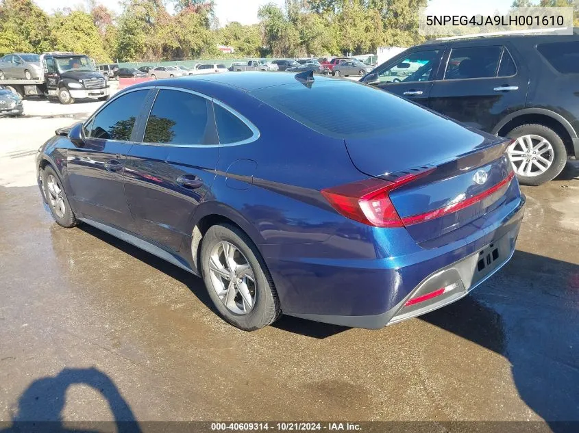 5NPEG4JA9LH001610 2020 Hyundai Sonata Se