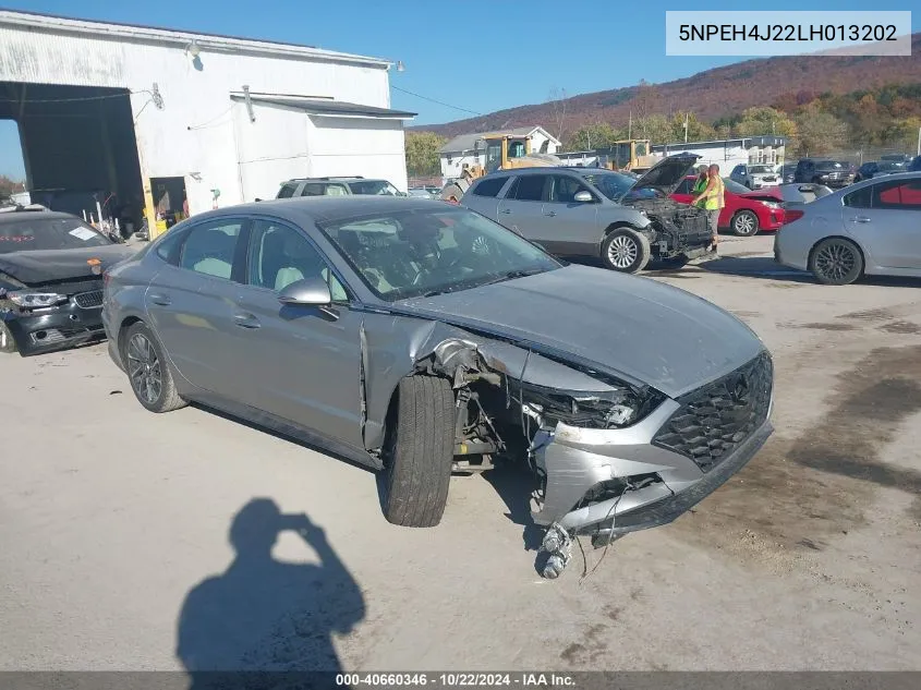 2020 Hyundai Sonata Limited VIN: 5NPEH4J22LH013202 Lot: 40660346