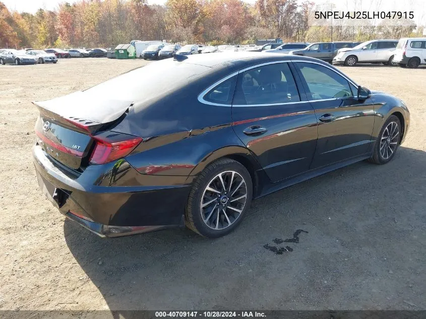 2020 Hyundai Sonata Sel Plus VIN: 5NPEJ4J25LH047915 Lot: 40709147