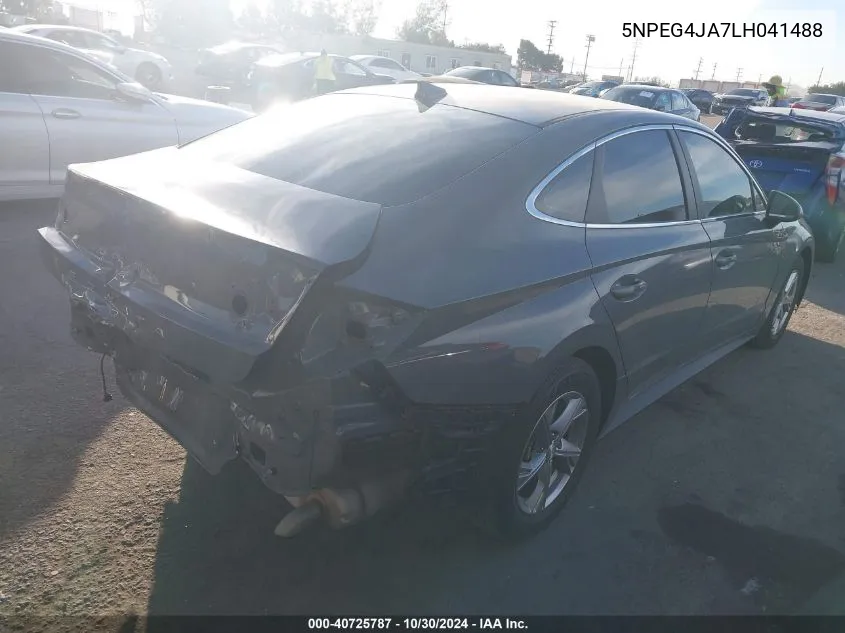 5NPEG4JA7LH041488 2020 Hyundai Sonata Se