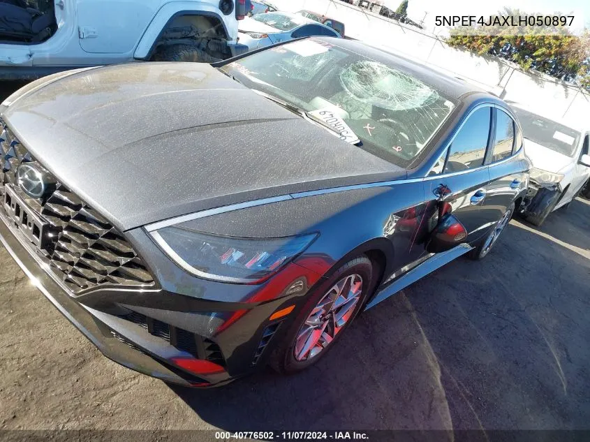 2020 Hyundai Sonata Sel VIN: 5NPEF4JAXLH050897 Lot: 40776502