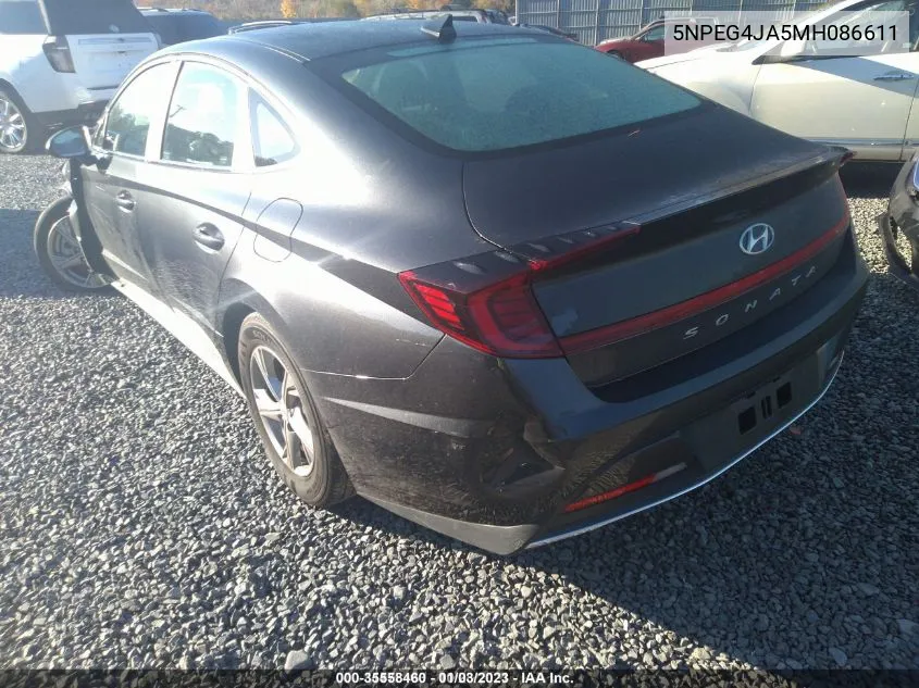 5NPEG4JA5MH086611 2021 Hyundai Sonata Se