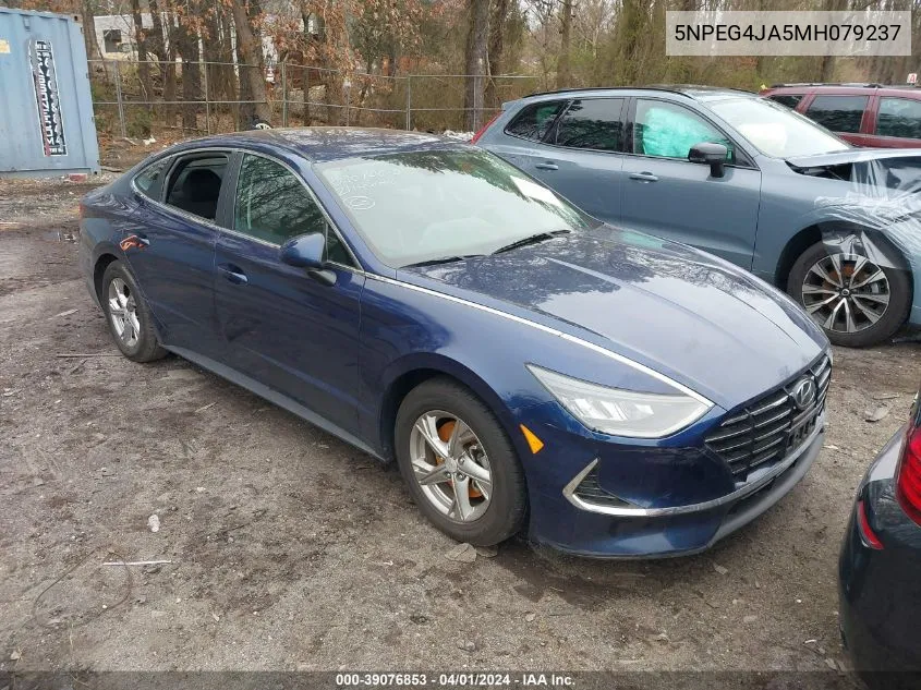 2021 Hyundai Sonata Se VIN: 5NPEG4JA5MH079237 Lot: 39076853