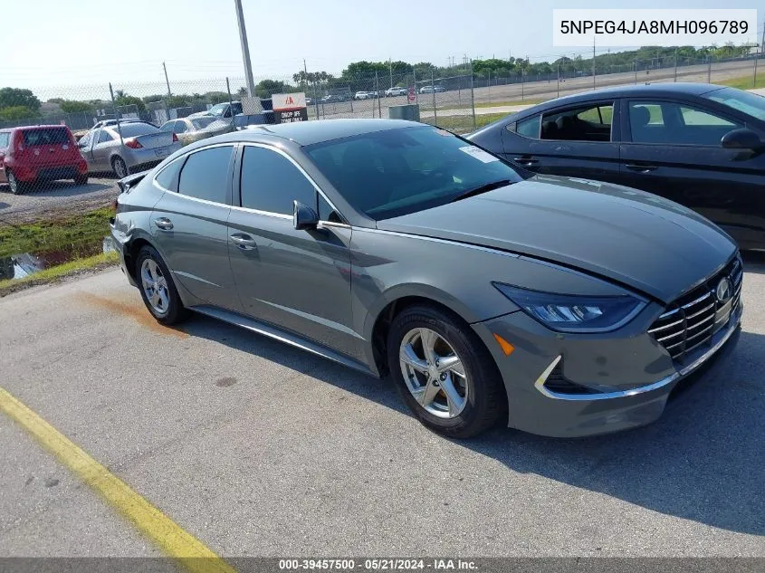 2021 Hyundai Sonata Se VIN: 5NPEG4JA8MH096789 Lot: 39457500