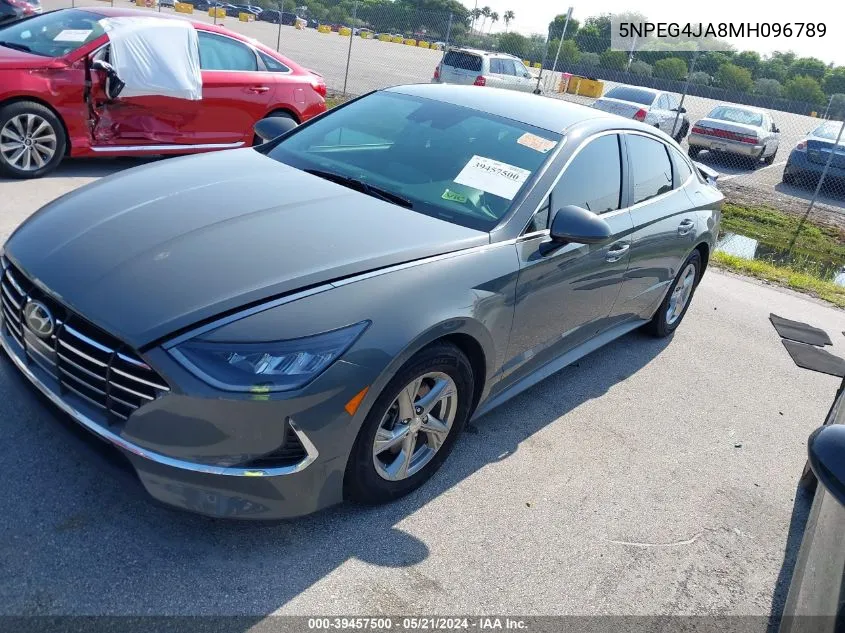 2021 Hyundai Sonata Se VIN: 5NPEG4JA8MH096789 Lot: 39457500