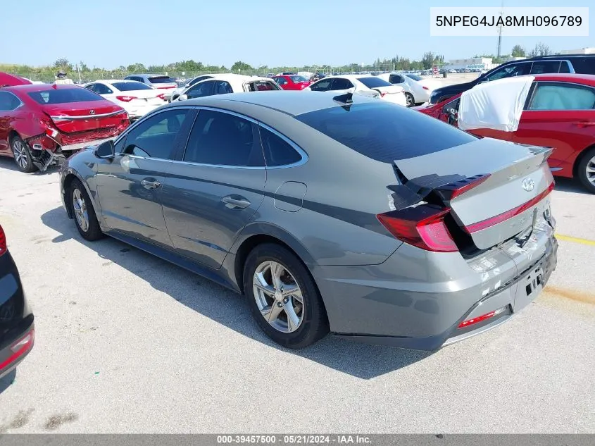 5NPEG4JA8MH096789 2021 Hyundai Sonata Se