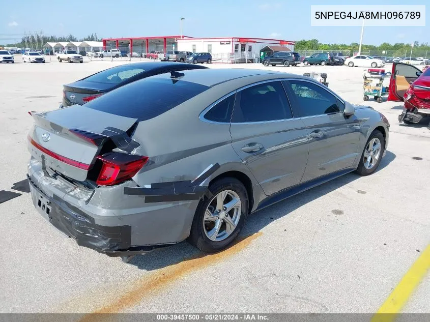 2021 Hyundai Sonata Se VIN: 5NPEG4JA8MH096789 Lot: 39457500