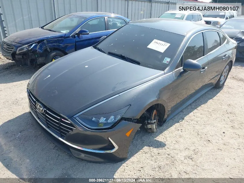 2021 Hyundai Sonata Se VIN: 5NPEG4JA8MH080107 Lot: 39621127