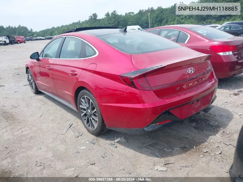 5NPEH4J29MH118885 2021 Hyundai Sonata Limited