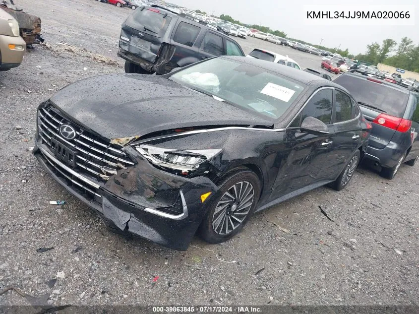 2021 Hyundai Sonata Sel VIN: KMHL34JJ9MA020066 Lot: 39863845