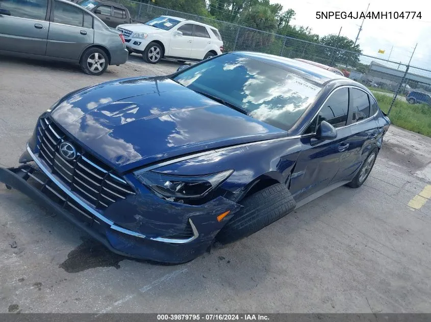 5NPEG4JA4MH104774 2021 Hyundai Sonata Se