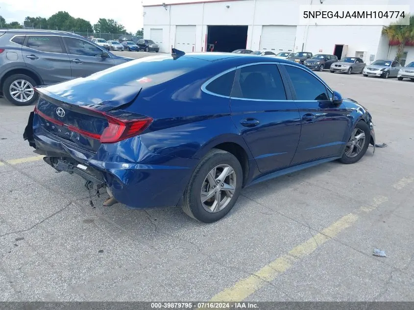 5NPEG4JA4MH104774 2021 Hyundai Sonata Se