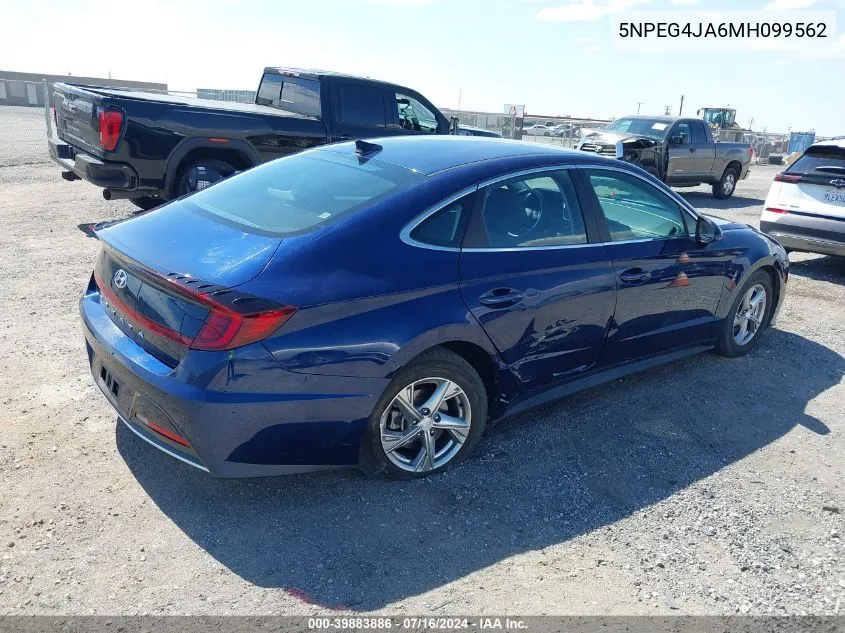 5NPEG4JA6MH099562 2021 Hyundai Sonata Se