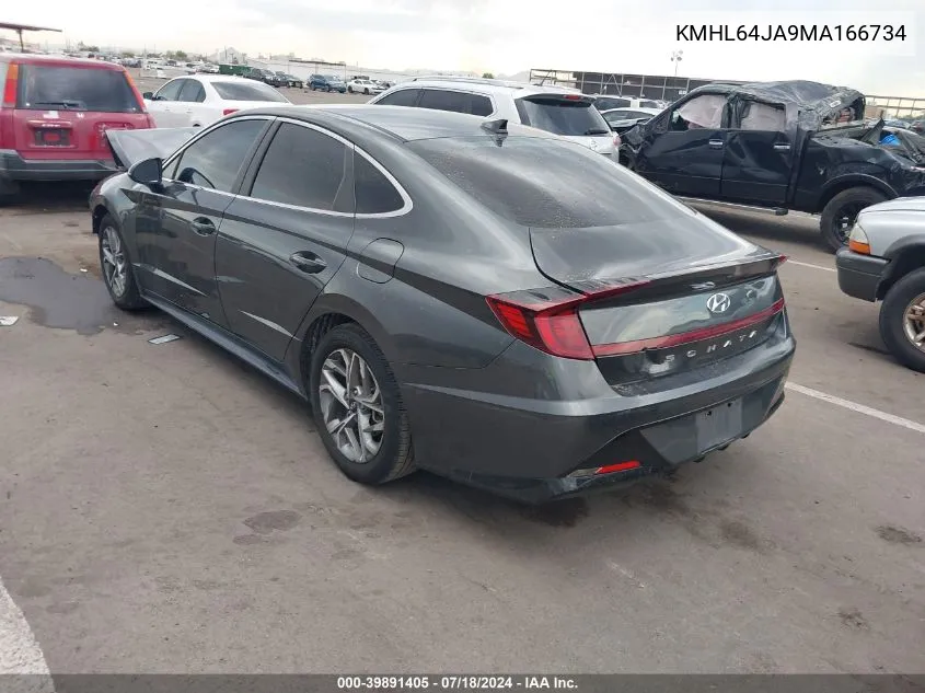 2021 Hyundai Sonata Sel VIN: KMHL64JA9MA166734 Lot: 39891405