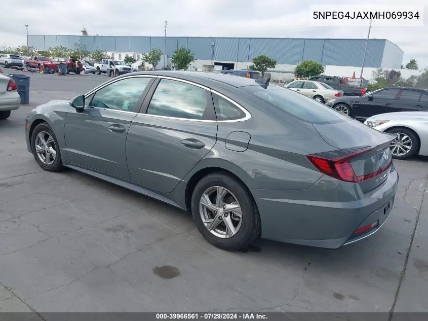 5NPEG4JAXMH069934 2021 Hyundai Sonata Se