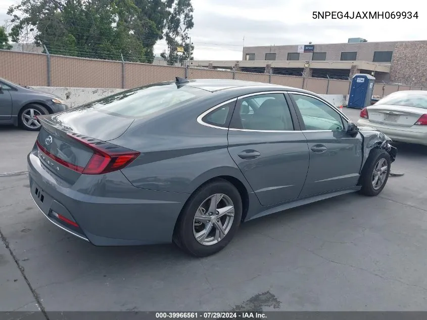 5NPEG4JAXMH069934 2021 Hyundai Sonata Se