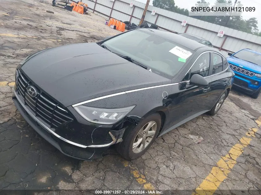 2021 Hyundai Sonata Se VIN: 5NPEG4JA8MH121089 Lot: 39971257