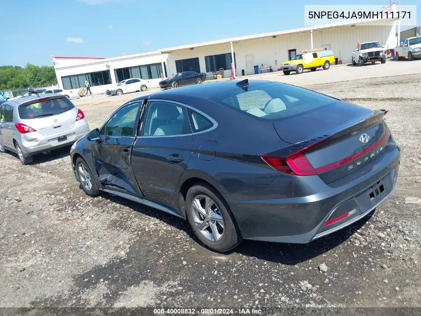 5NPEG4JA9MH111171 2021 Hyundai Sonata Se