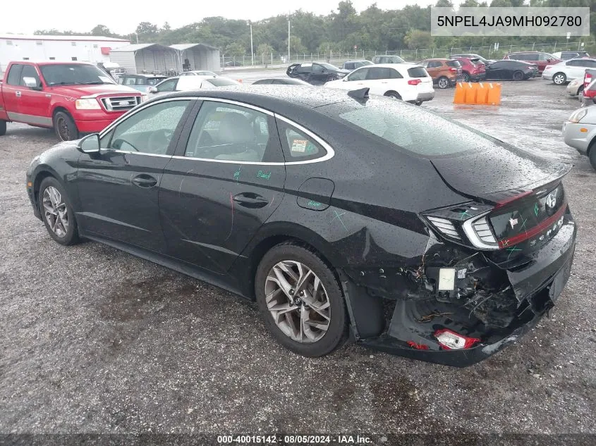 5NPEL4JA9MH092780 2021 Hyundai Sonata Sel