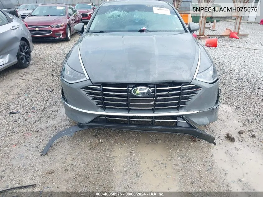 2021 Hyundai Sonata Se VIN: 5NPEG4JA0MH075676 Lot: 40050975