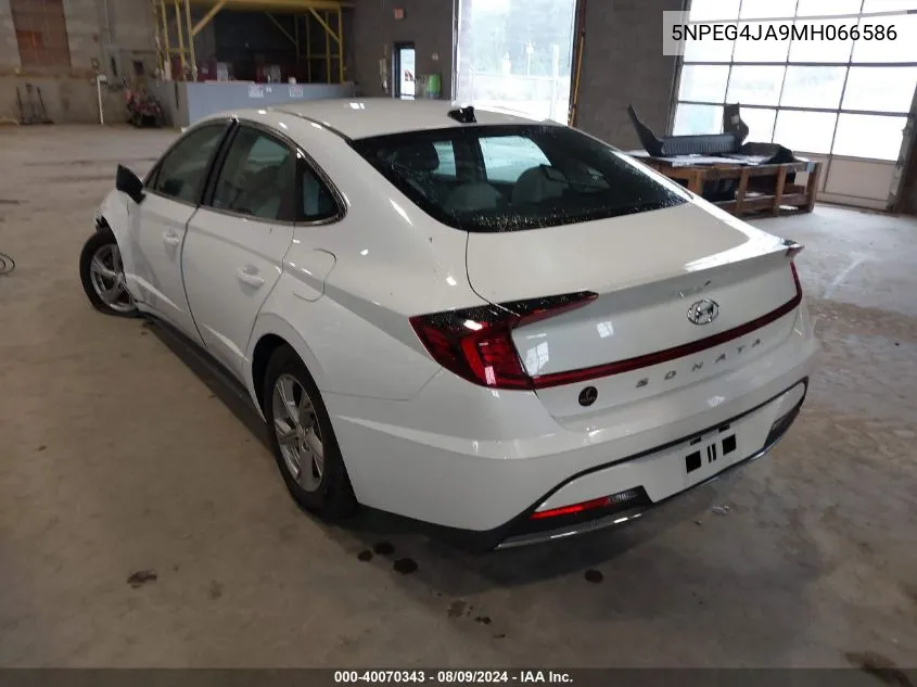 2021 Hyundai Sonata Se VIN: 5NPEG4JA9MH066586 Lot: 40070343