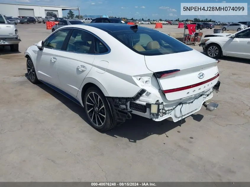 5NPEH4J28MH074099 2021 Hyundai Sonata Limited