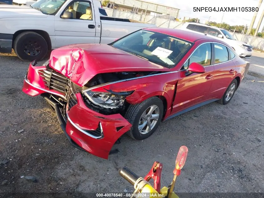 5NPEG4JAXMH105380 2021 Hyundai Sonata Se