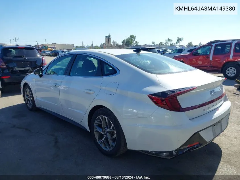 KMHL64JA3MA149380 2021 Hyundai Sonata Sel