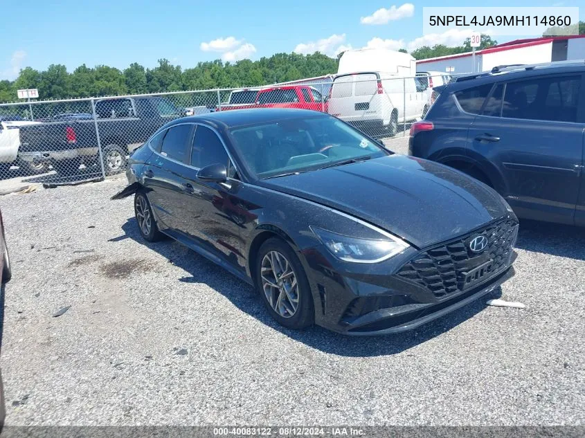 2021 Hyundai Sonata Sel VIN: 5NPEL4JA9MH114860 Lot: 40083122