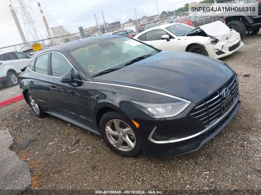 2021 Hyundai Sonata Se VIN: 5NPEG4JA1MH065318 Lot: 40106949