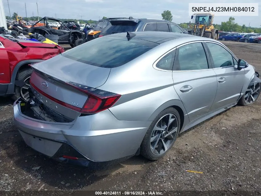 2021 Hyundai Sonata Sel Plus VIN: 5NPEJ4J23MH084012 Lot: 40124811