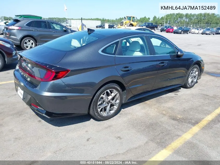 KMHL64JA7MA152489 2021 Hyundai Sonata Sel