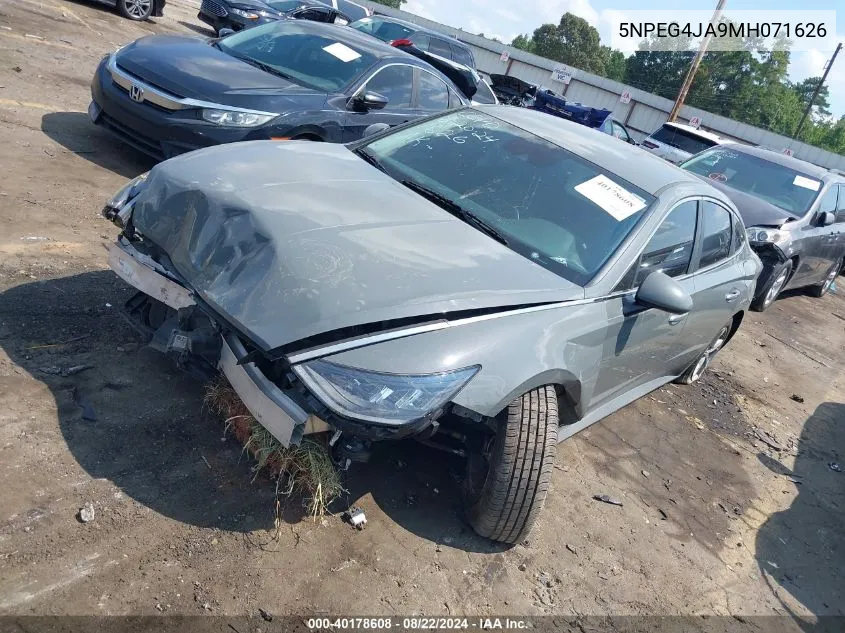 2021 Hyundai Sonata Se VIN: 5NPEG4JA9MH071626 Lot: 40178608