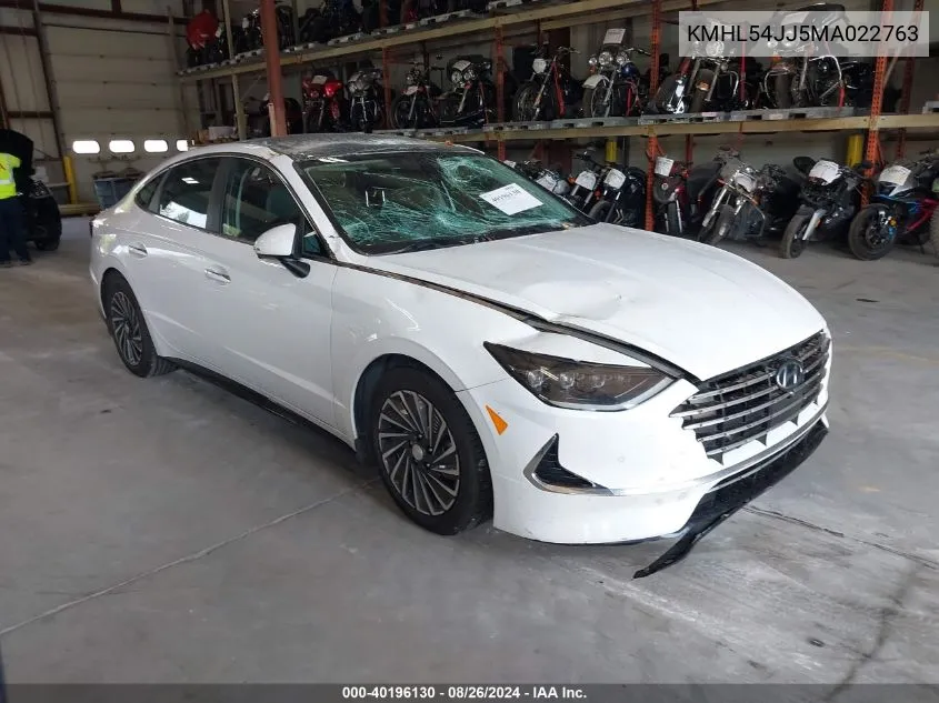 2021 Hyundai Sonata Limited VIN: KMHL54JJ5MA022763 Lot: 40196130