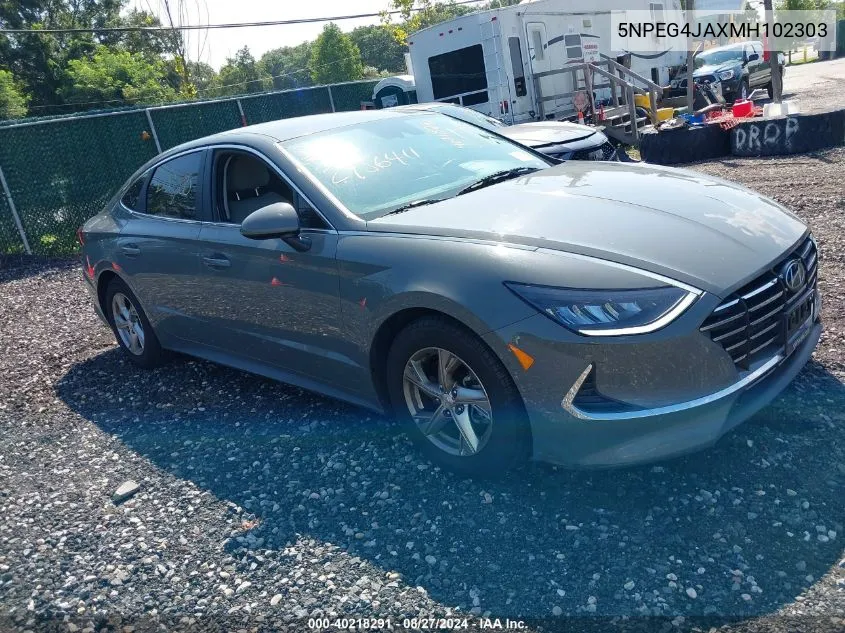 5NPEG4JAXMH102303 2021 Hyundai Sonata Se